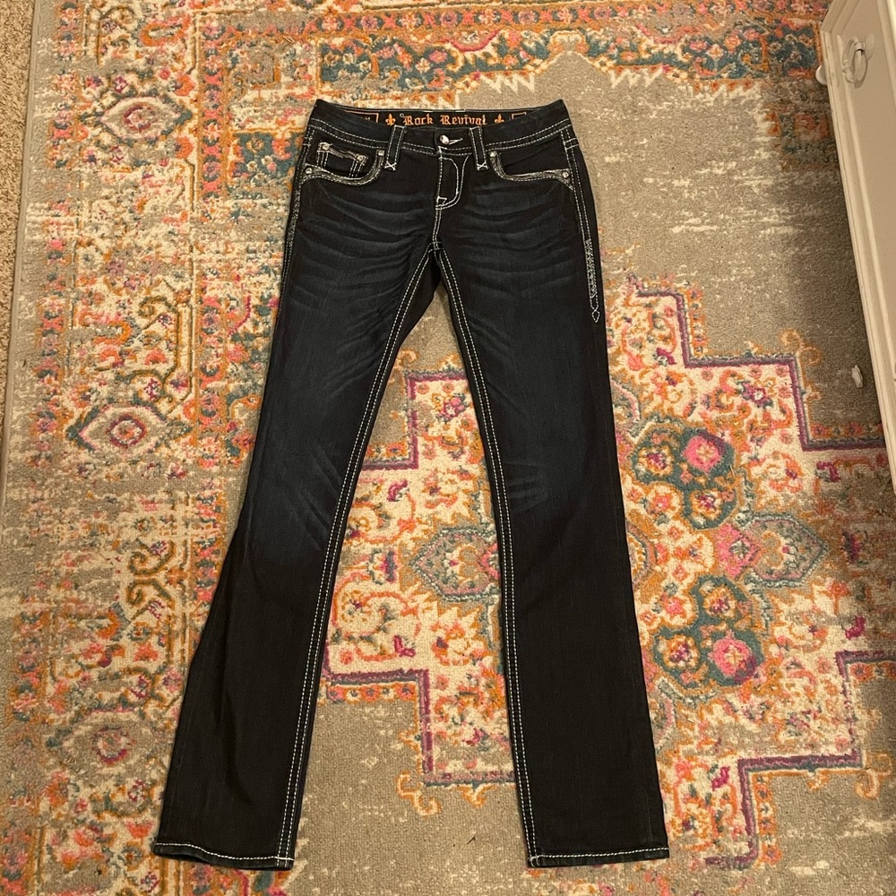 Rock Revival Deeka Straight Stretch Jean